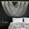 Flber Macrame Wall Hanging Large 57.00 W x 31.00 L Macrame Wall Decor Large Yarn Tapestry Home Boho Wall Decor