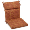 Blazing Needles Outdoor Seat/Back Chair Cushion, 22 x 45, Vanya Paprika