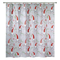 Avanti Linens - Fabric Shower Curtain, Christmas Bathroom Accessories (Gnomes Walk Collection, 72)