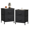 WLIVE Nightstand Set of 2, 2 Drawer Dresser for Bedroom, Small Dresser with 2 Drawers, Bedside Furniture, Night Stand, End Table