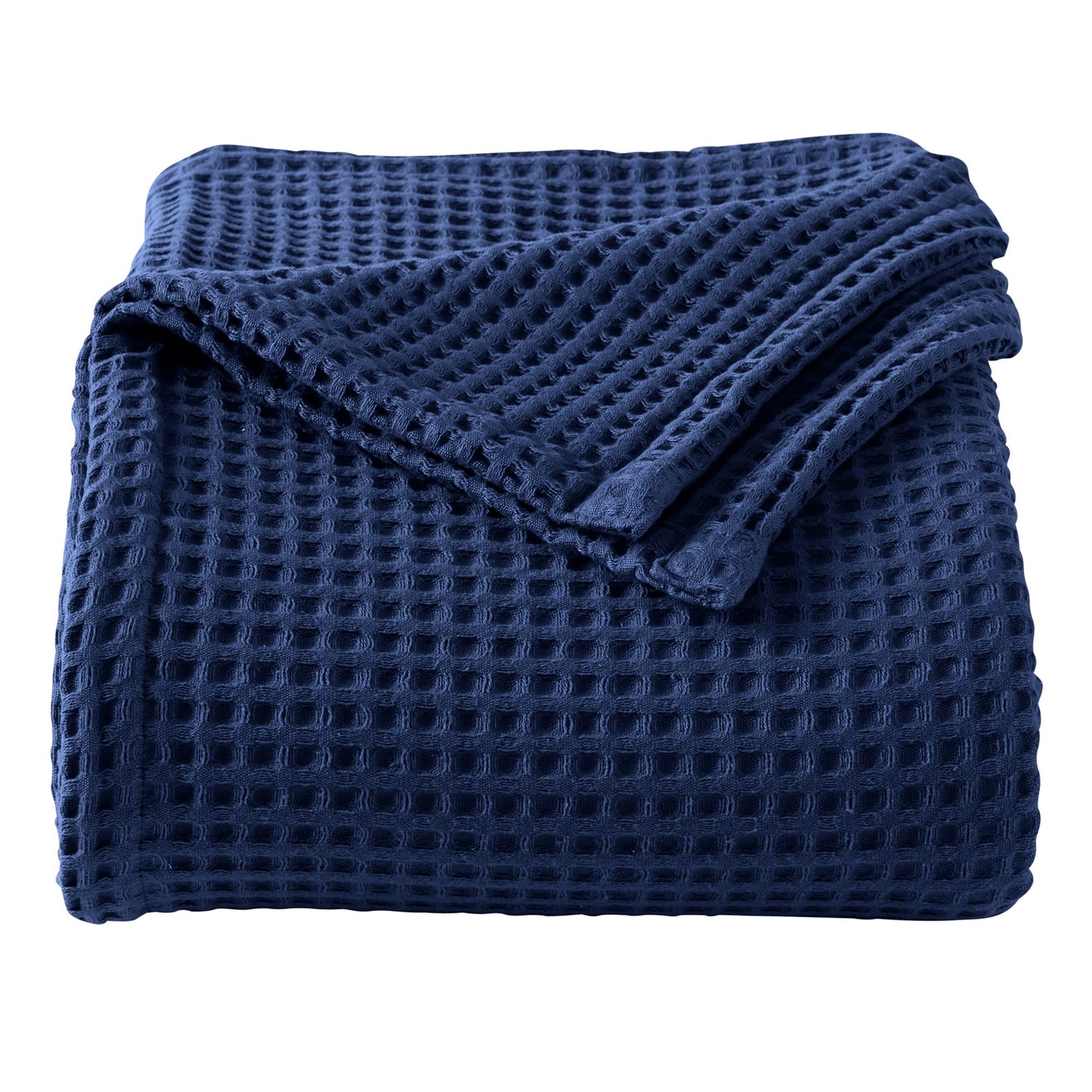 100% Cotton Waffle Weave Bed Blanket | Soft, Breathable, and Lightweight Blanket for All-Season | Perfect for Layering | Brielle