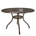 Christopher Knight Home Phoenix Cast Aluminum Round Table, Hammered Bronze, Dimensions: 47.75   L x 47.75   W x 30.00   H