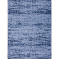 Nourison Essentials Indoor/Outdoor Solid Abstract Denim 8 x 10 Area Rug, Easy Cleaning, Non Shedding, Bed Room, Living Room, D