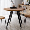 Comfy to go Round Dining Table, Small Dining Table for 2, 31.5  Round Table, Mid-Century Modern Kitchen Table with 1.4  Thicknes