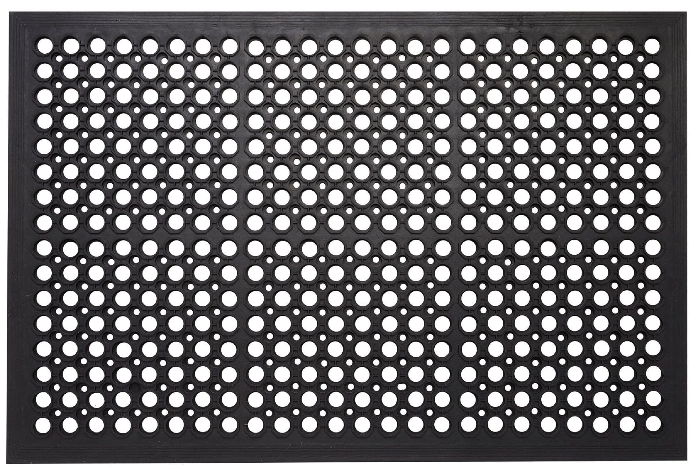 Envelor Anti Fatigue Rubber Floor Mat Non-Slip Restaurant Mat for Floors Bar Drainage Mat Doormat Utility Garage Home Slip Pool 