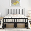 Yaheetech 14 Inch Full Size Bed Frame Metal Platform Bed with Spindle Headboard Footboard/Mattress Foundation/No Box Spring Need
