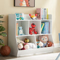 Kovhzcu Toy Storage Organizer with Bookshelf, 5-Cubby Childrens Toy Shelf, Toy Storage Cabinet, Suitable for Childrens Room, P