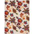 Nourison Aloha Indoor/Outdoor Modern Multicolor 9 x 12 Area Rug, Easy Cleaning, Non Shedding, Bed Room, Living Room, Dining Ro