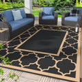 GENIMO 5x8 Outdoor Rug for Patio, Reversible Plastic Waterproof RV Rugs, Clearance Large Mat, Porch, Camping, Picnic, Deck, Ca