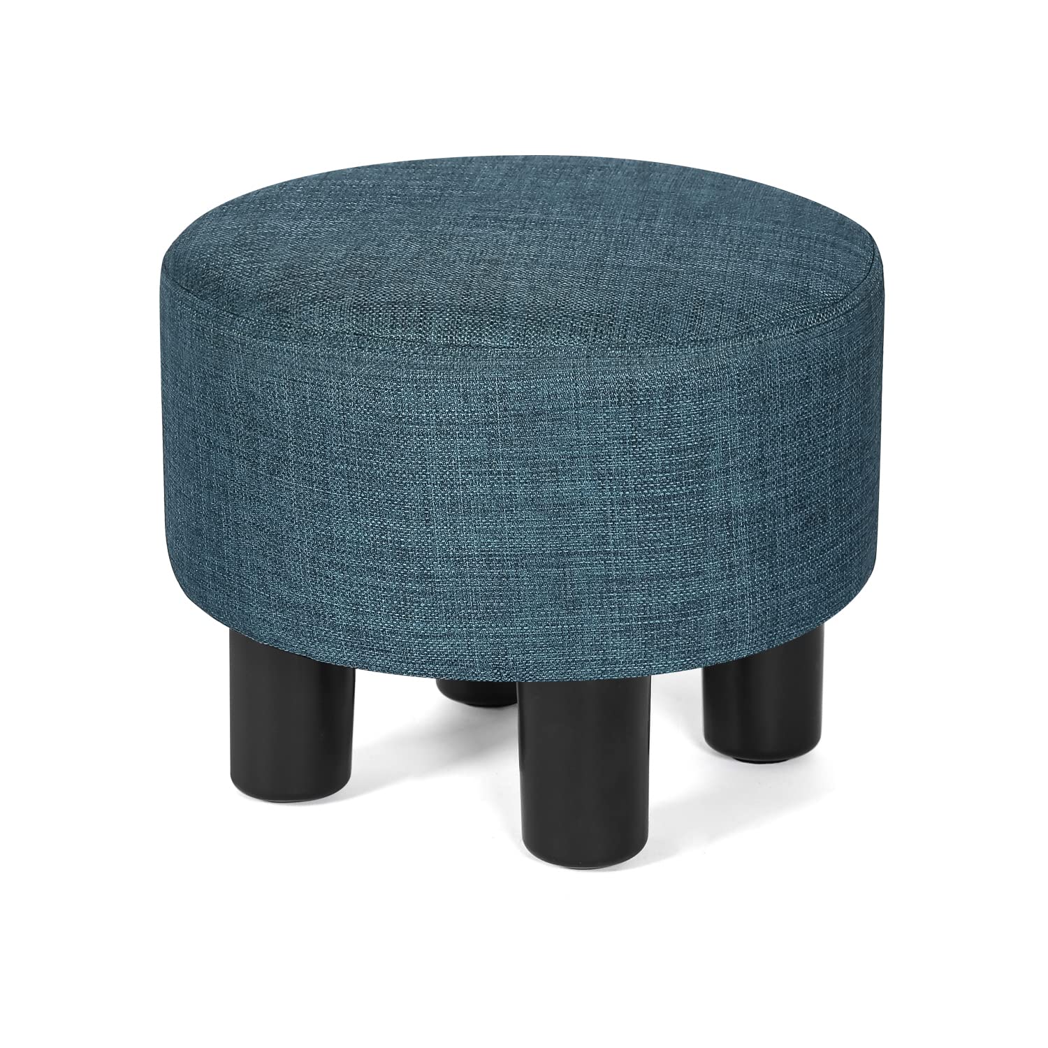 Joveco 12.4 Foot Rest for Under Desk Round Ottoman Stool for Home and Office (Blue)