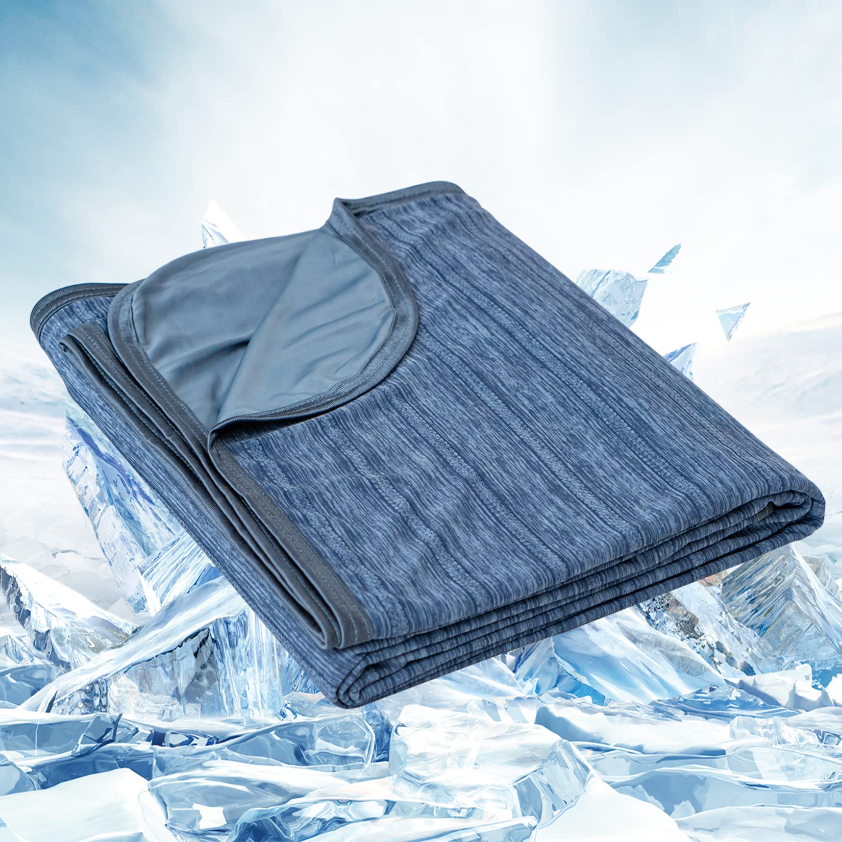 OIGAE Cooling Blanket Queen Size, Summer Blanket for Hot Sleepers, Arc-Chill Q-Max >0.5 Cool Fiber, Thin Lightweight Breathable 