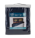 Camco Life is Better at The Campsite Bed Sheet Set  Crafted of 100% Polyester & Machine Washable  Features a Red Plaid My Happy 