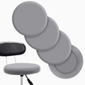 Tatuo Round Bar Stool Seat Covers Washable Stool Cushion Slipcover Elastic Bar Chair Covers for 14-17 Inch Chair (Gray, 4 Pieces
