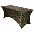YOUR CHAIR COVERS Rectangular Spandex Table Covers 6ft Fitted Tablecloth Wedding Event Patio Table Decorations Elastic Fabric St
