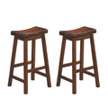 Homelegance Saddleback 29-Inch Height Barstool, Cherry, Set of 2
