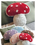 Dreamstall Mushroom Throw Pillow Tufted Mushroom Shape Decorative Cushion 15    x 15    - Mushroom Decor for Bed, Couch, Living 