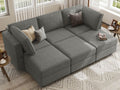 Belffin Modular Sectional Sofa Sleeper Modular Sectional Couch Sofa Convertible Sectional Couch Reversible Sofa Bed Grey