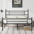 Novilla Queen Size Bed Frame with Headboard and Footboard, 14 Inch Metal Platform Bed Frame, Under Bed Storage, Strong Metal Sla