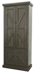 American Heartland Rustic Double Door Pantry, Rustic Grey