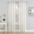 No. 918 Erica Crushed Sheer Voile Grommet Curtain Panel 51    x 84   