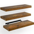 AMADA HOMEFURNISHING Floating Shelves, Wall Shelves for Bathroom/Living Room/Bedroom/Kitchen Decor, Decor Shelf with Invisible B