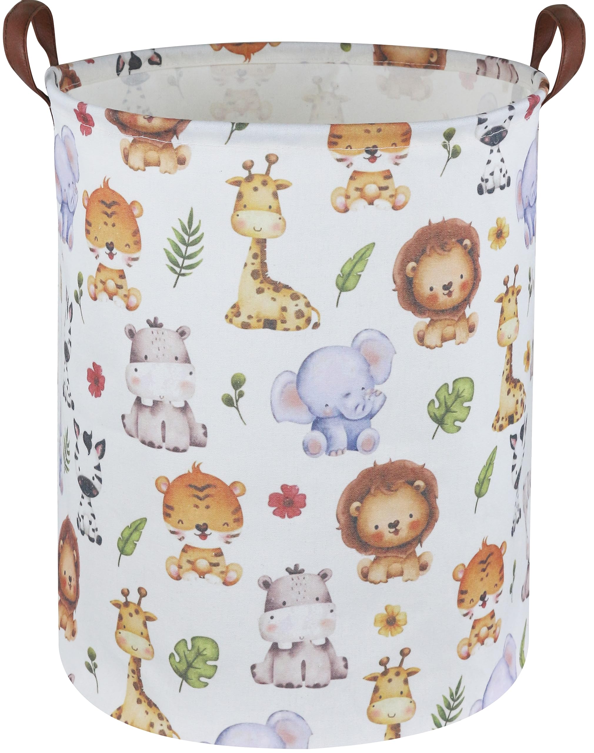 Sanjiaofen Kids Laundry Hamper,Baby Laundry Basket Animal Storage Baskets for Kids Room Decor,Nursery Hamper,Bedroom,Toy Organiz