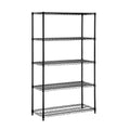 Honey-Can-Do SHF-01440 5-tier black storage shelves 800 lbs
