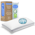 Coop Home Goods Eden Cool+ Adjustable Pillow, King Size Plus Shaped Memory Foam Pillows with Cooling Gel, Back, Neck Support, St