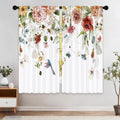 Laifzere Spring Floral Curtains, Rustic Flower Window Curtains 42x63 Inch for Bedroom Living Room Decor, Farmhouse Botanical Pla