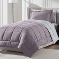 Nestl 5 Piece Twin Comforter Set - Dusty Purple Reversible Bed in a Bag - Complete Twin Size Bedding Set with Sheets, Pillowcase