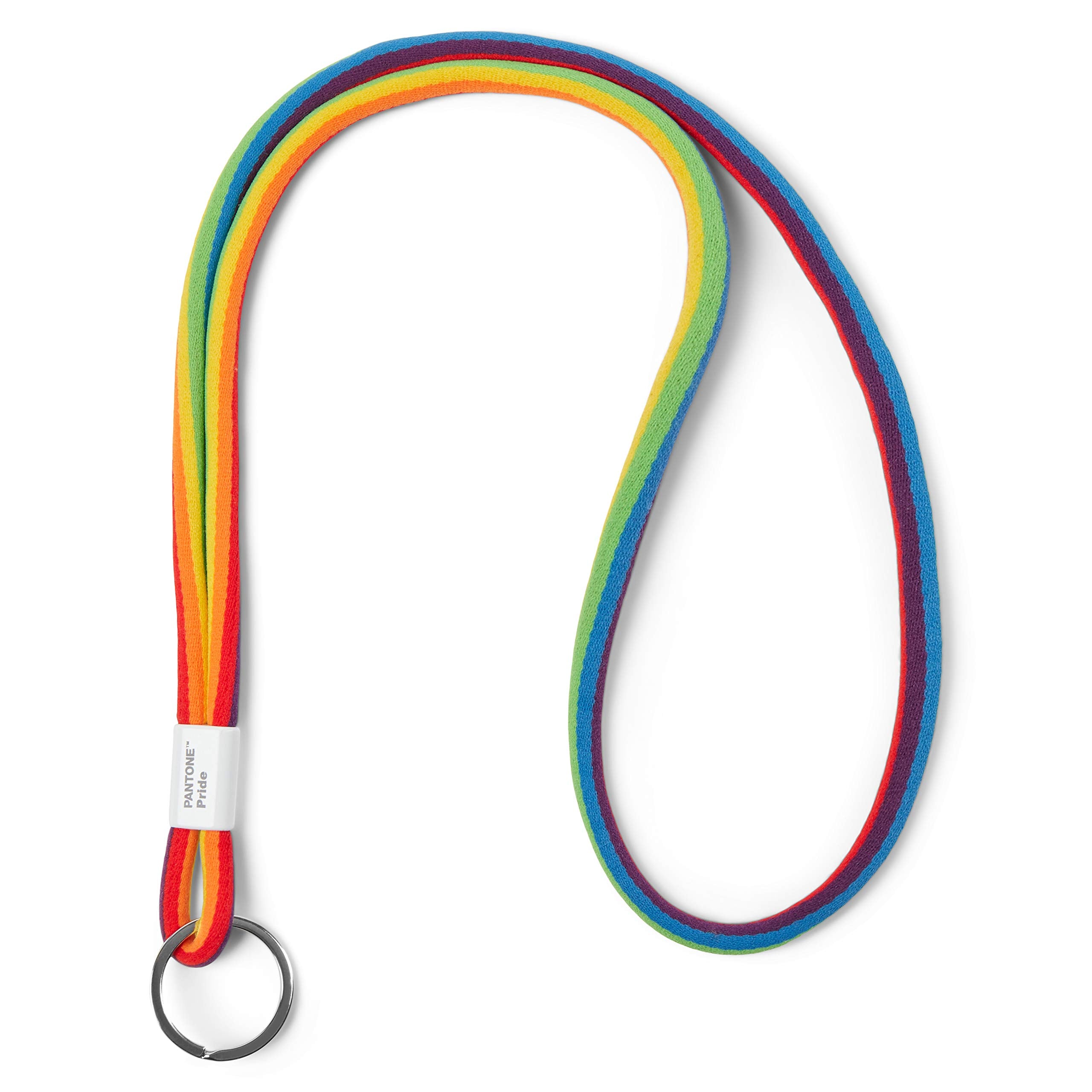 Copenhagen Design Design Key Chain Long, Key Chain for Hanging, Robust and Colourful, Pride Colours, Nylon, Long