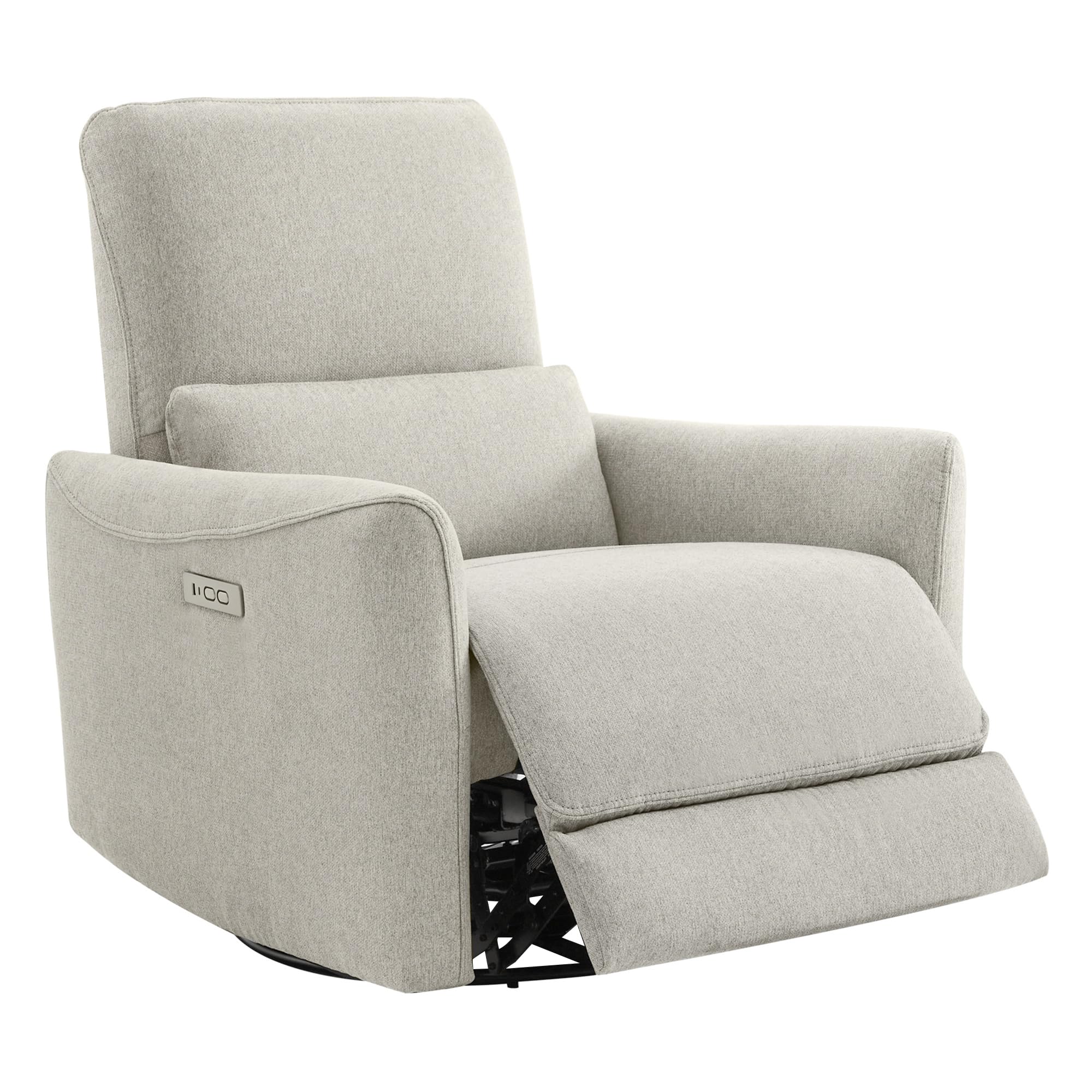 CHITA Power Recliner Chair Swivel Glider, FSC Certified Fabric Living Room Nursery Reclining Sofa Chair with Lumbar Support, Dov