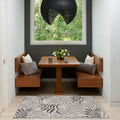 Nourison Garden Oasis Grey 2 x 4 Area Rug - Easy Cleaning, Non Shedding, Bed Room, Living Room, Dining Room, Kitchen (2 x 4)