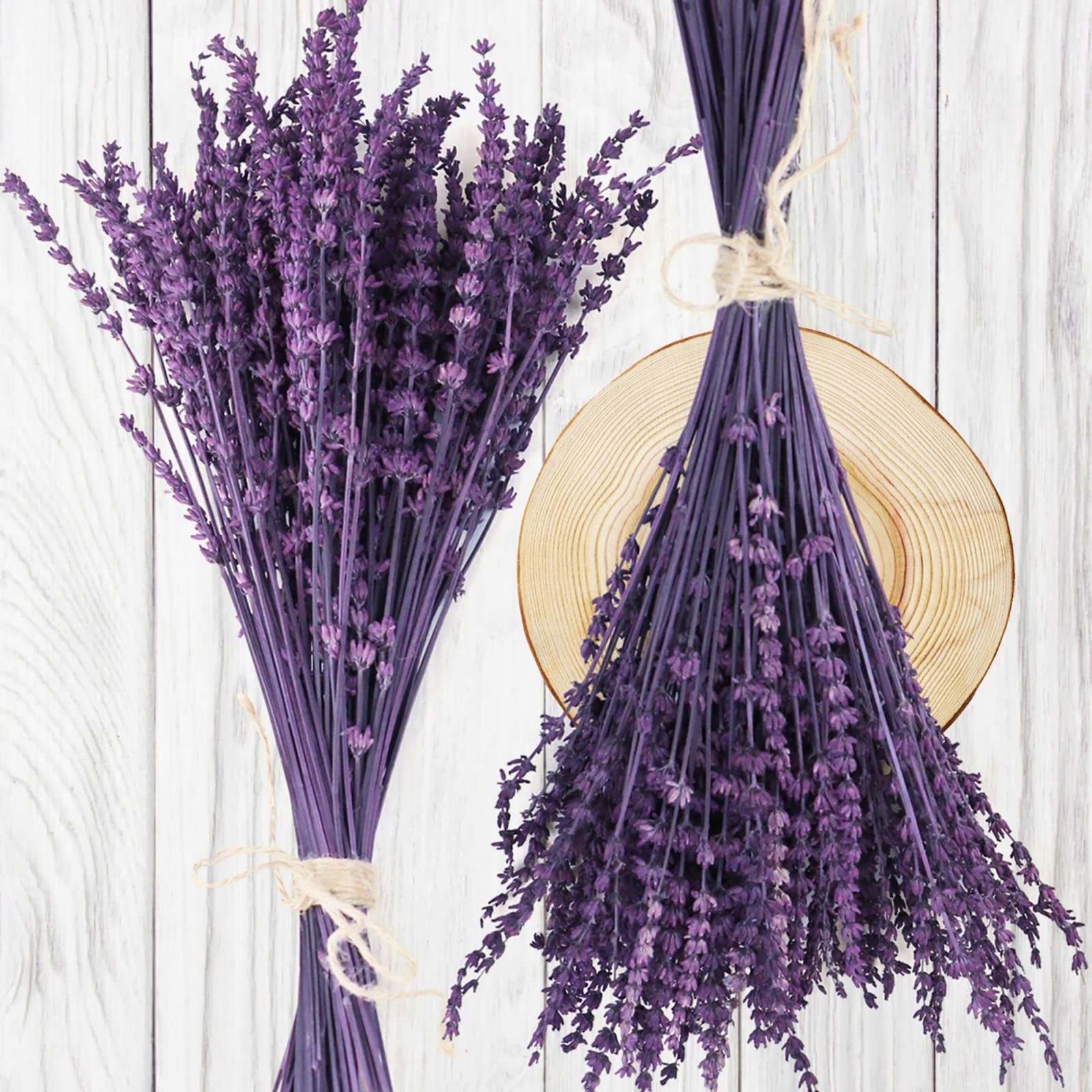 Dried Preserved Lavender Flowers Bundle-Natural Dried Lavender Bouquet 180-200 Stems 15-17 for Wedding Home Shower Vase Decor,