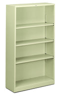 HON Brigade Metal Bookcase - Bookcase with Two Shelves, 34-1/2w x 12-5/8d x 59h, Putty (HS60ABC)