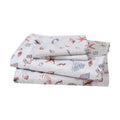 Beatrice Home Fashions Coastal Print Microfiber Sheet Set, Soft, Comfy, 12 Deep Pockets, Queen, Oceanside Sand