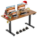 farexon Electric Standing Desk Adjustable Height, 48x 24 Inches Sit Stand Up Computer Desk with Double Metal Hook,4 Memory Prese