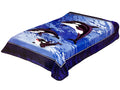 SOLARON Korean Super Thick Mink Blanket Twin Size 63 x 87 3 Whales BM121