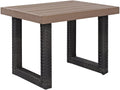 Crosley Furniture Beaufort Beaufort All Weather Rattan Wicker Outdoor Side Table for Patio, Deck, Porch, Brown