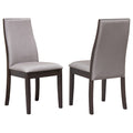 Coaster Home Furnishings - Spring Creek - Wood & Fabric - Armless Dining Chairs with Upholstered Backrest Design - Home Kitchen 