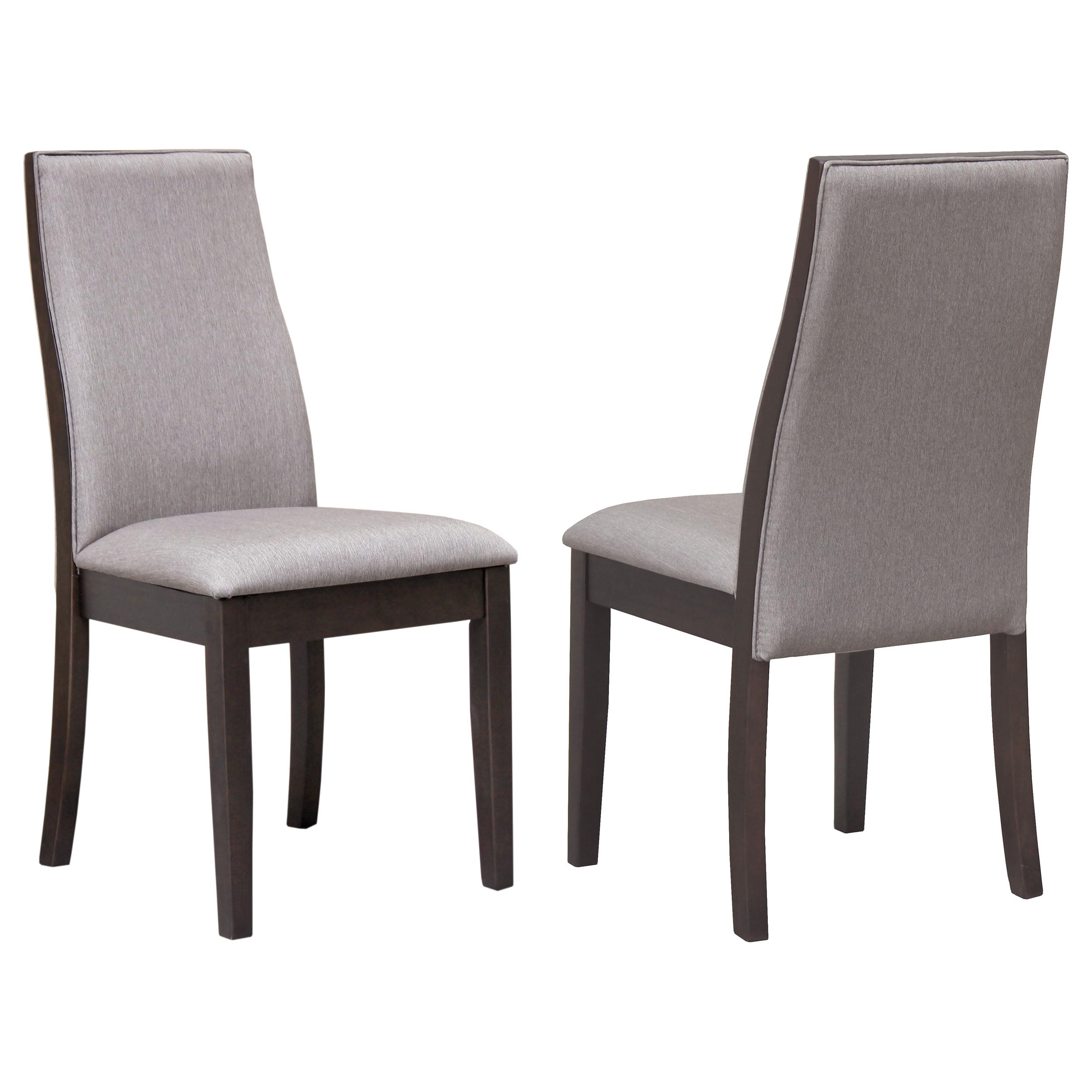 Coaster Home Furnishings - Spring Creek - Wood & Fabric - Armless Dining Chairs with Upholstered Backrest Design - Home Kitchen 