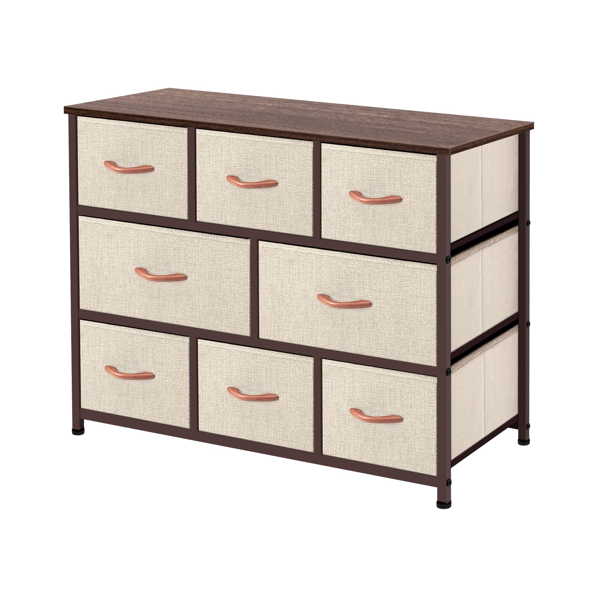 AZL1 Life Concept Extra Wide Organizer 8-Drawer Closet Shelves, Dressers Storage Chest for Bedroom, Living Room, Hallway & Nurse