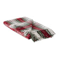 DII Christmas Plaid D  cor Collection Recycled Cotton Throw Size Holiday Blankets, 50x60, Cozy White