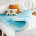 Best Price Mattress 3 Inch Swirl Gel AeroBreeze Cooling Air Flow Memory Foam Mattress Topper, Twin