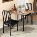 GAOMON Dining Table Set for 2, Kitchen Table and Chairs with Chamfer Design, 3 Piece Dining Room Set with Cushion Seats for Smal