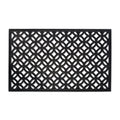 DII Rubber Doormats Collection All Weather, 18x30, Lattice