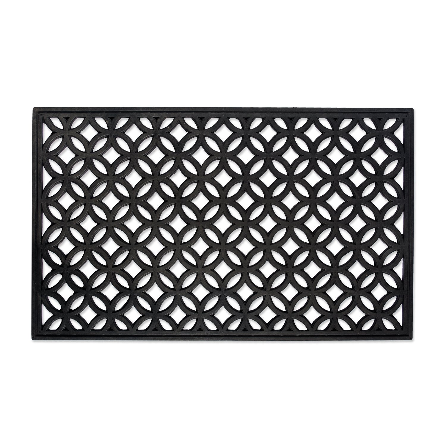 DII Rubber Doormats Collection All Weather, 18x30, Lattice