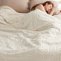 Bedsure Queen Blanket for Bed - Super Soft Cozy Blankets for Women, Cute Large Blanket for Girls, White, 90x90 Inches
