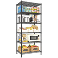 REIBII 72H Wire Shelving, 6 Tier Metal Shelving Units and Storage Shelves, Adjustable Garage Shelving for Storage Heavy Duty She