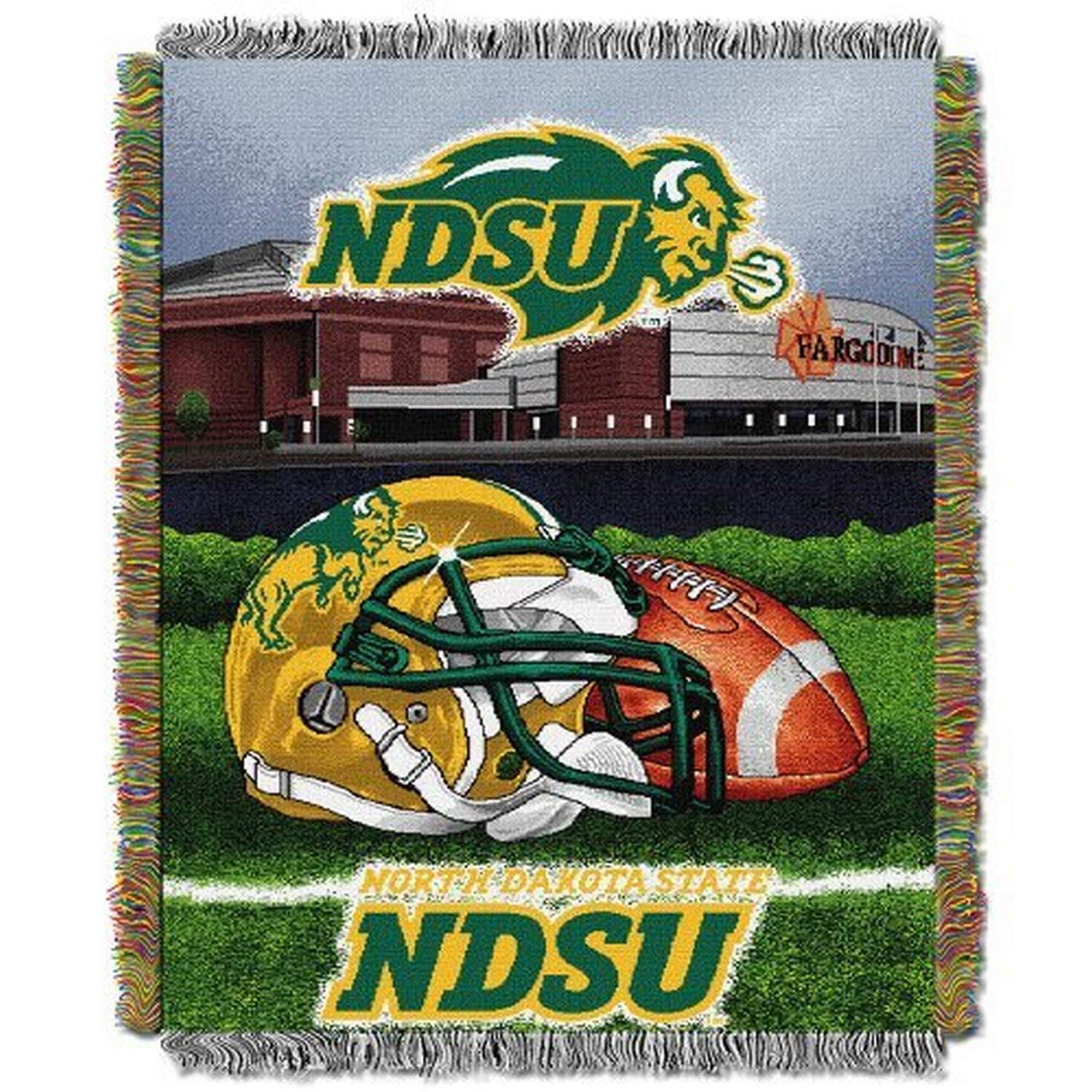 Northwest COL 051 State HFA North Dakota Fighting Sioux NCAA Woven Tapestry Throw (Home Field Advantage) (48x60)